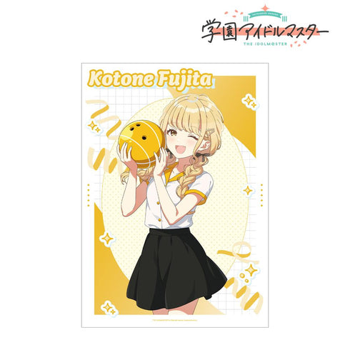 『学園アイドルマスター』描き下ろし 藤田ことね ボウリングシャツver. A3マット加工ポスター